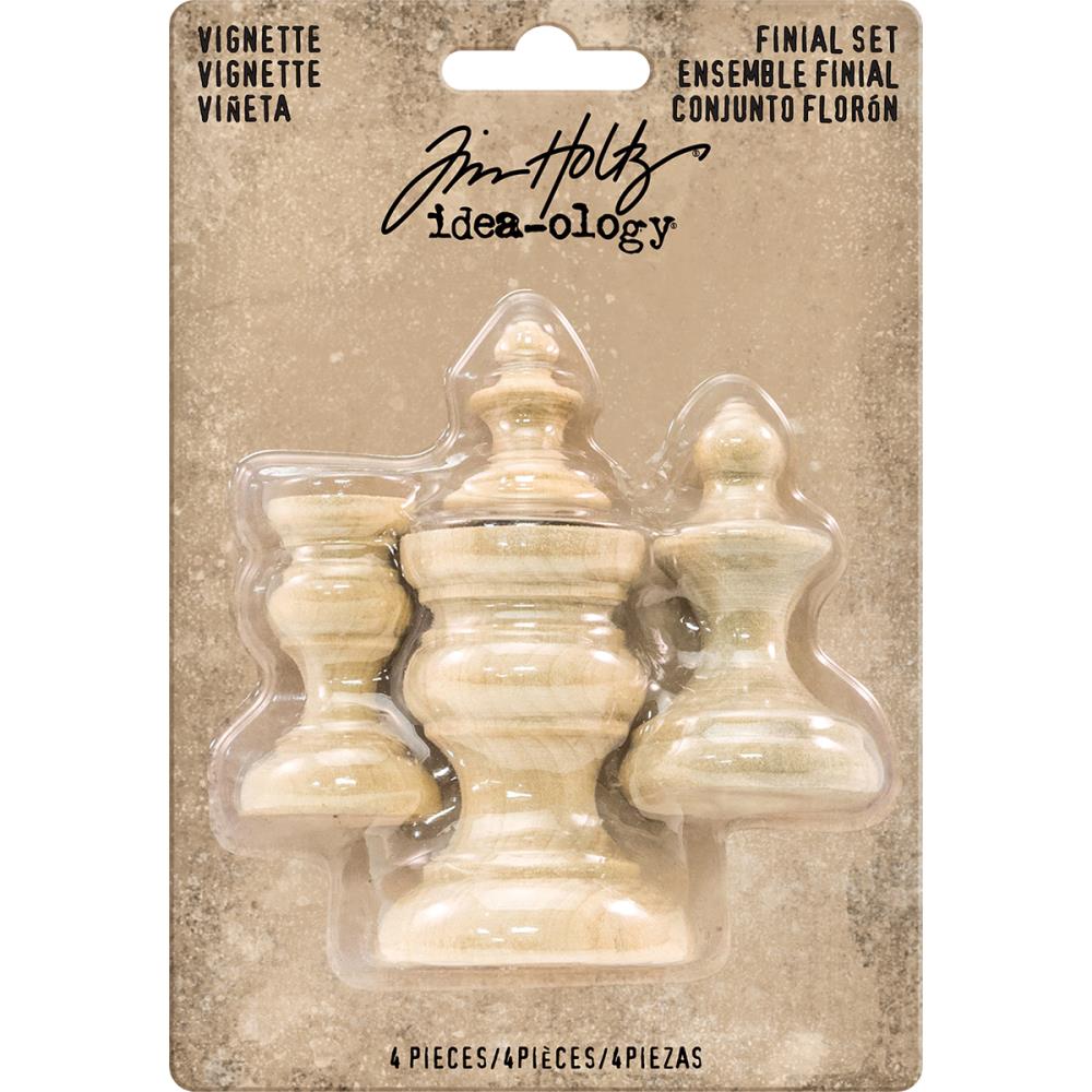 Wooden Vignette Finial Set by Tim Holtz - NTS