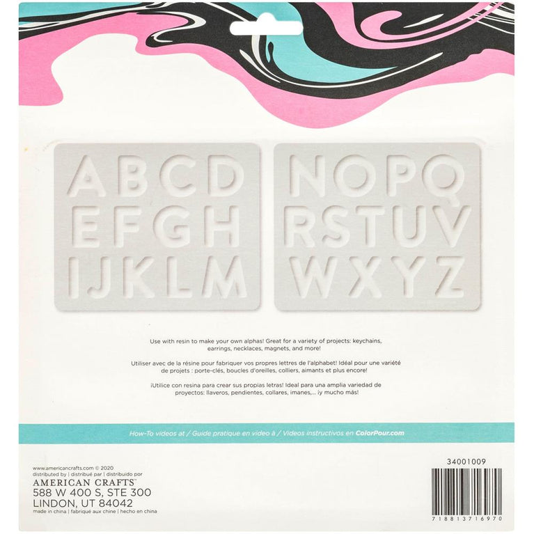 Color Pour Alphabet Mold - NTS
