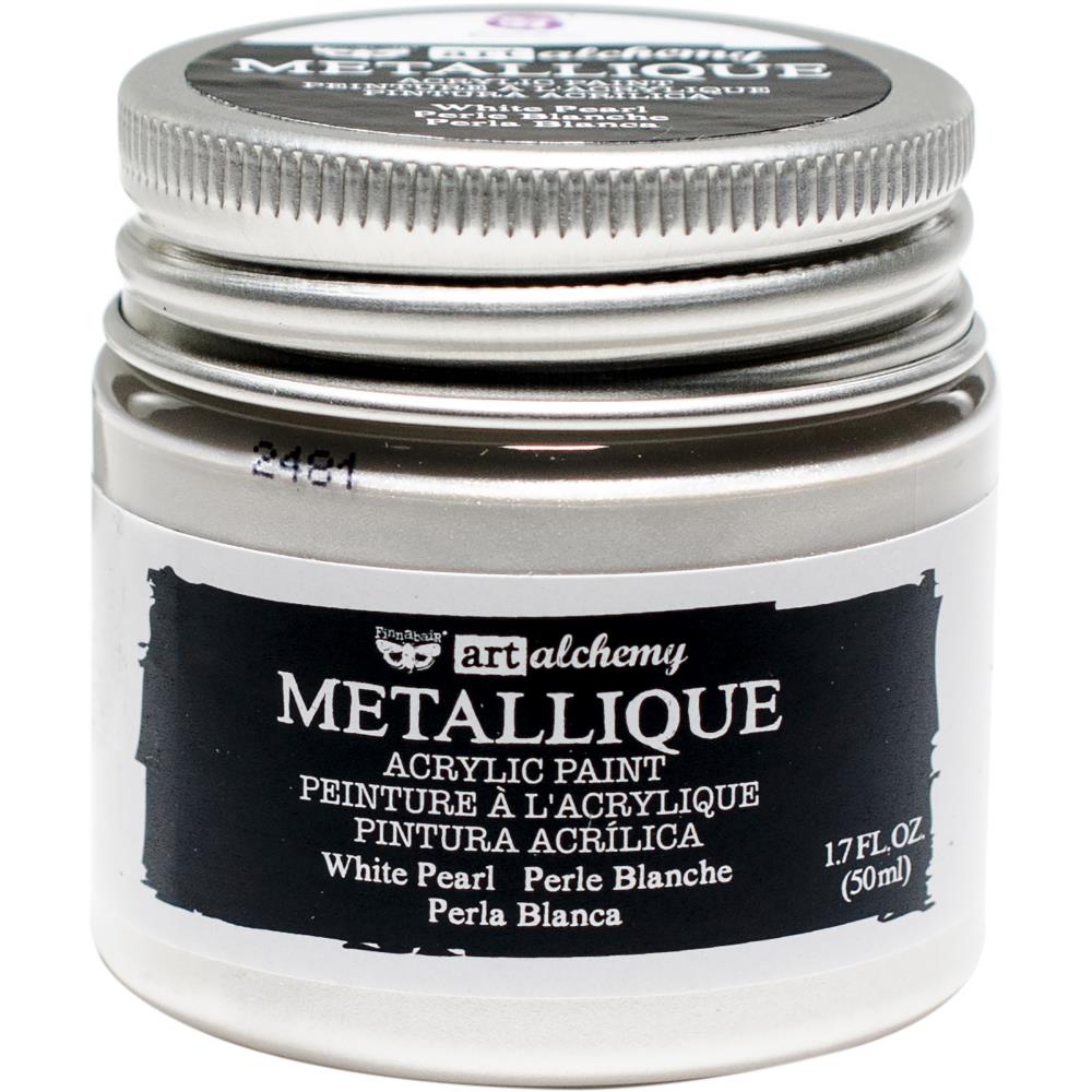 White Pearl Metallique Acrylic Paint - NTS