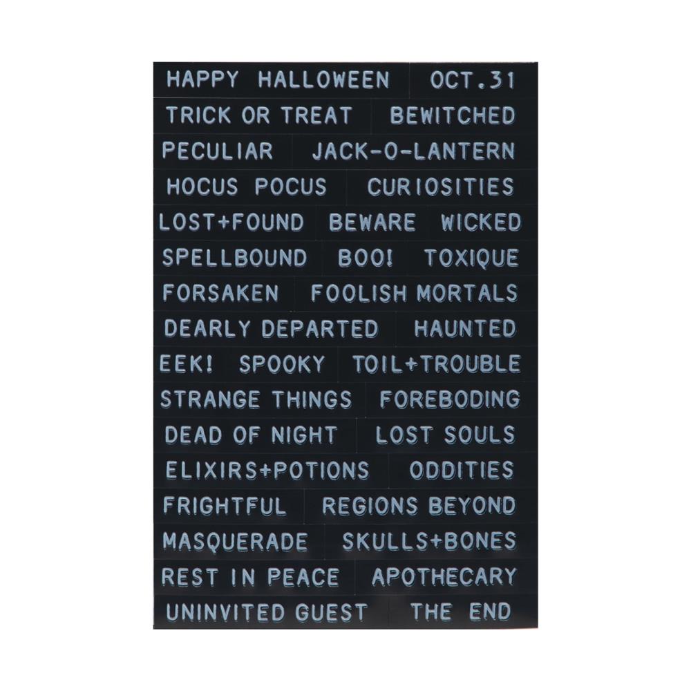 Halloween Sentiments Label Stickers by Tim Holtz - NTS