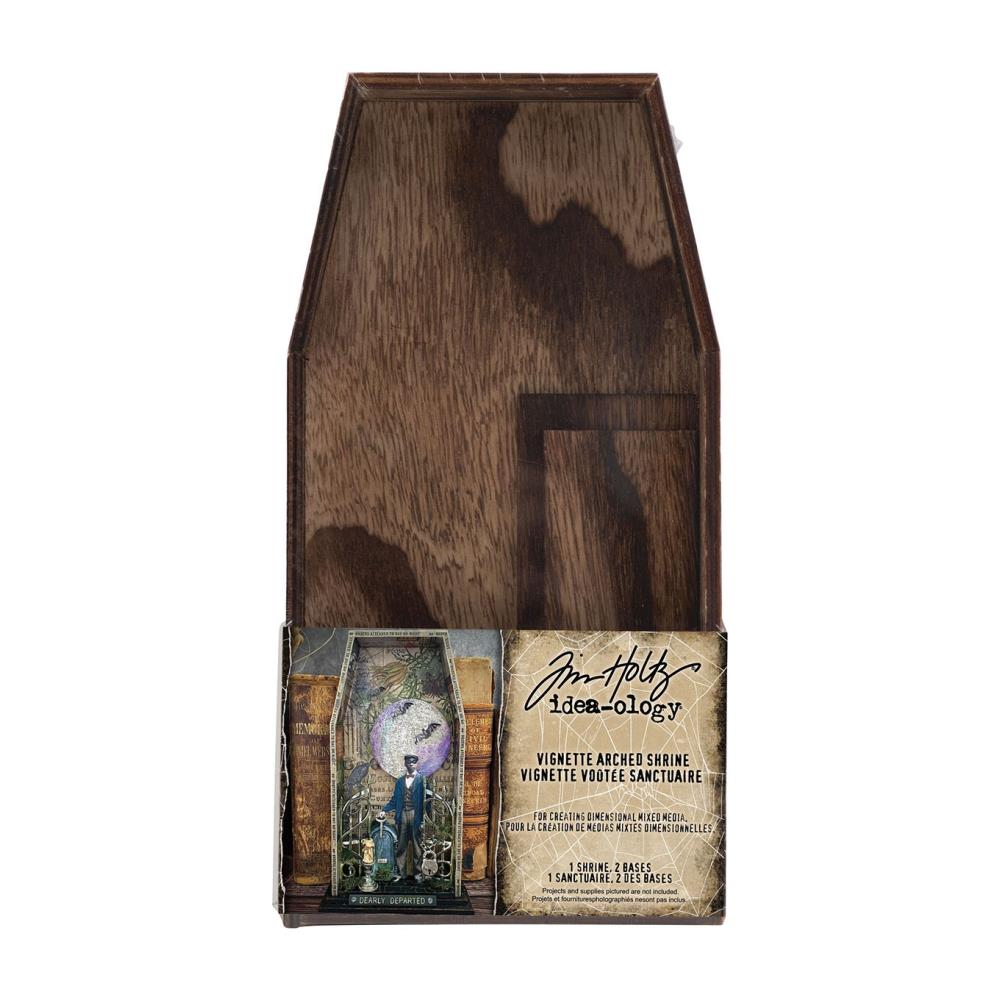 Wooden Vignette Arched Shrine by Tim Holtz - NTS