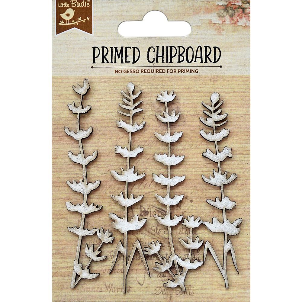 Little Birdie Primed Chipboard - Tropical Fern - NTS