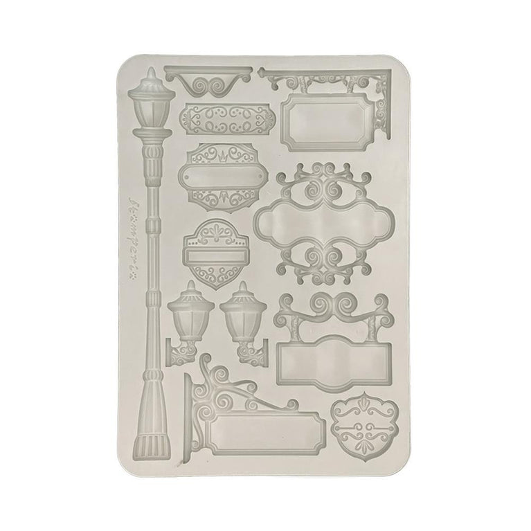 Stamperia Art of Traveling Plates Silicone Mould - NTS