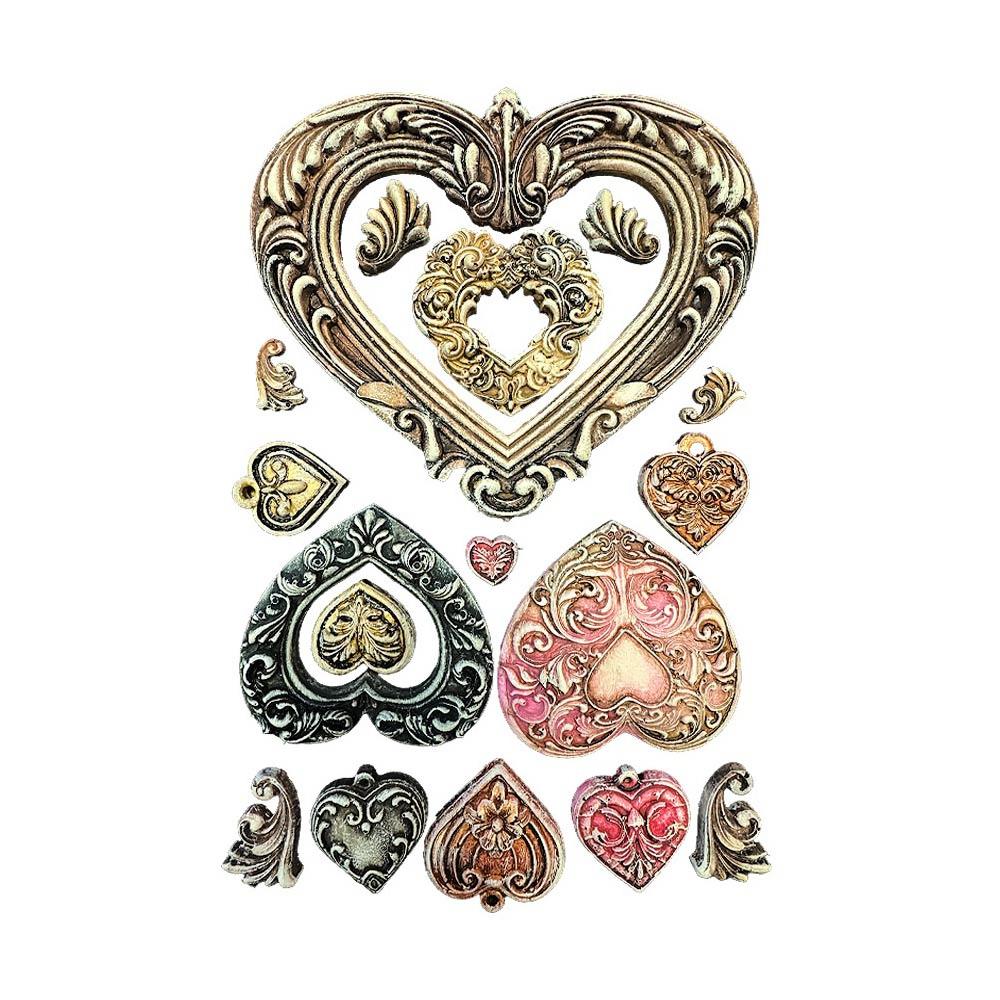 Stamperia Hearts Silicone Mould - NTS