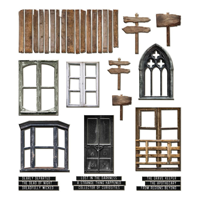 Halloween Baseboard Frames by Tim Holtz - NTS