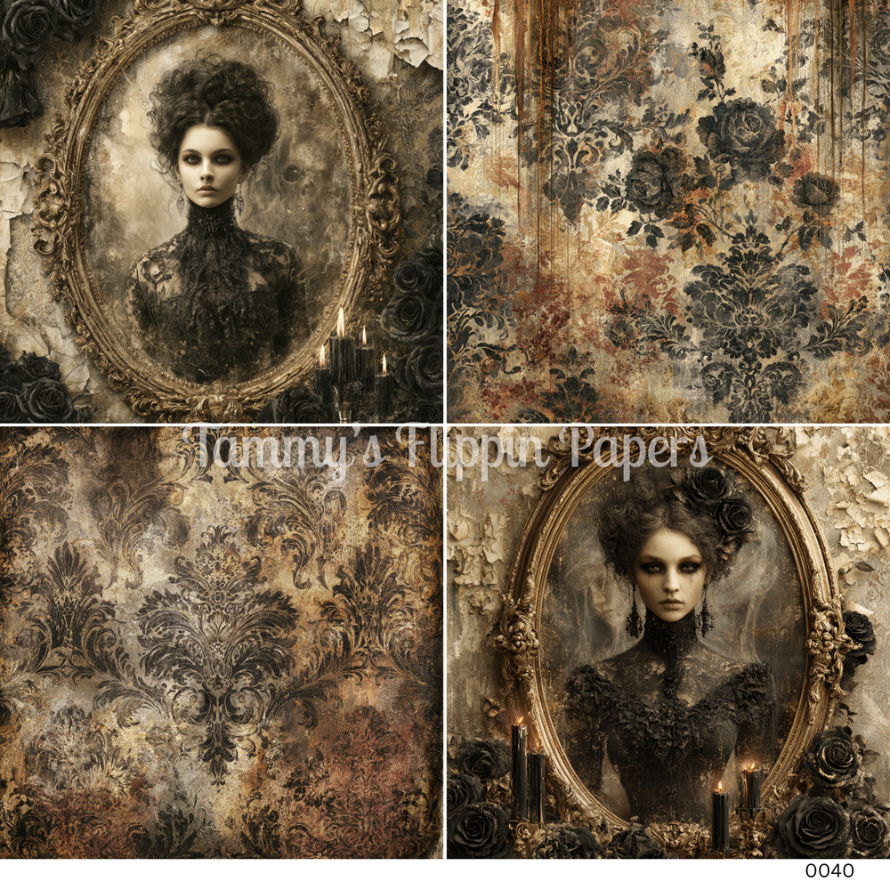 TFP Quad 0040 - Gothic Heirlooms Decoupage Paper