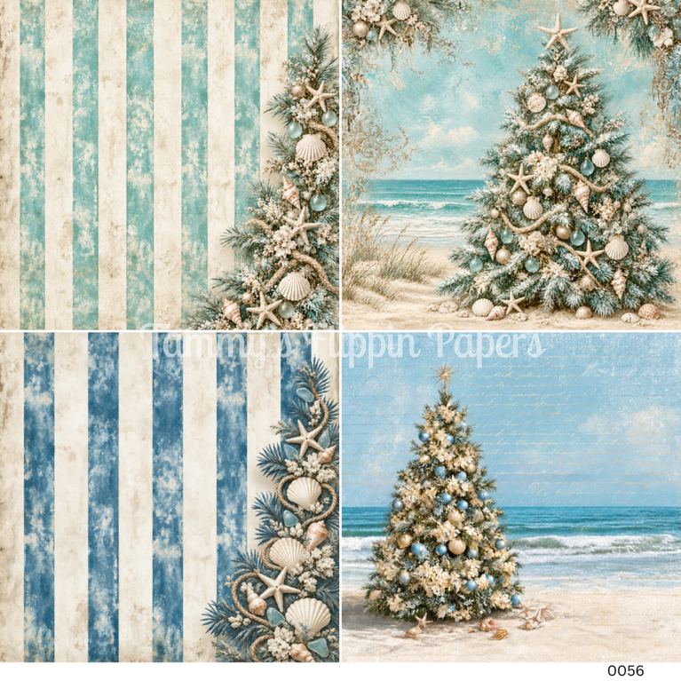 TFP Quad 0056 - Tinsel & Tides Decoupage Paper