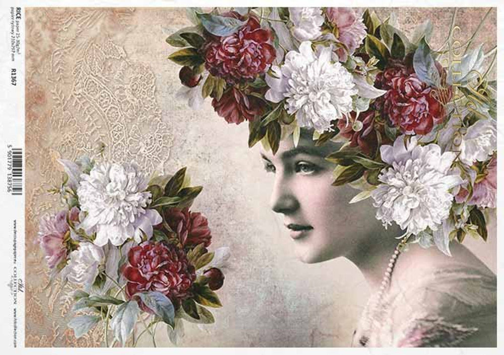 Floral Profile Rice Paper (R1367) - ITD Collection