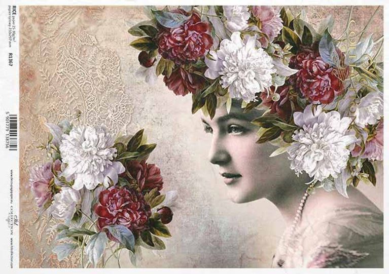 Floral Profile Rice Paper (R1367) - ITD Collection