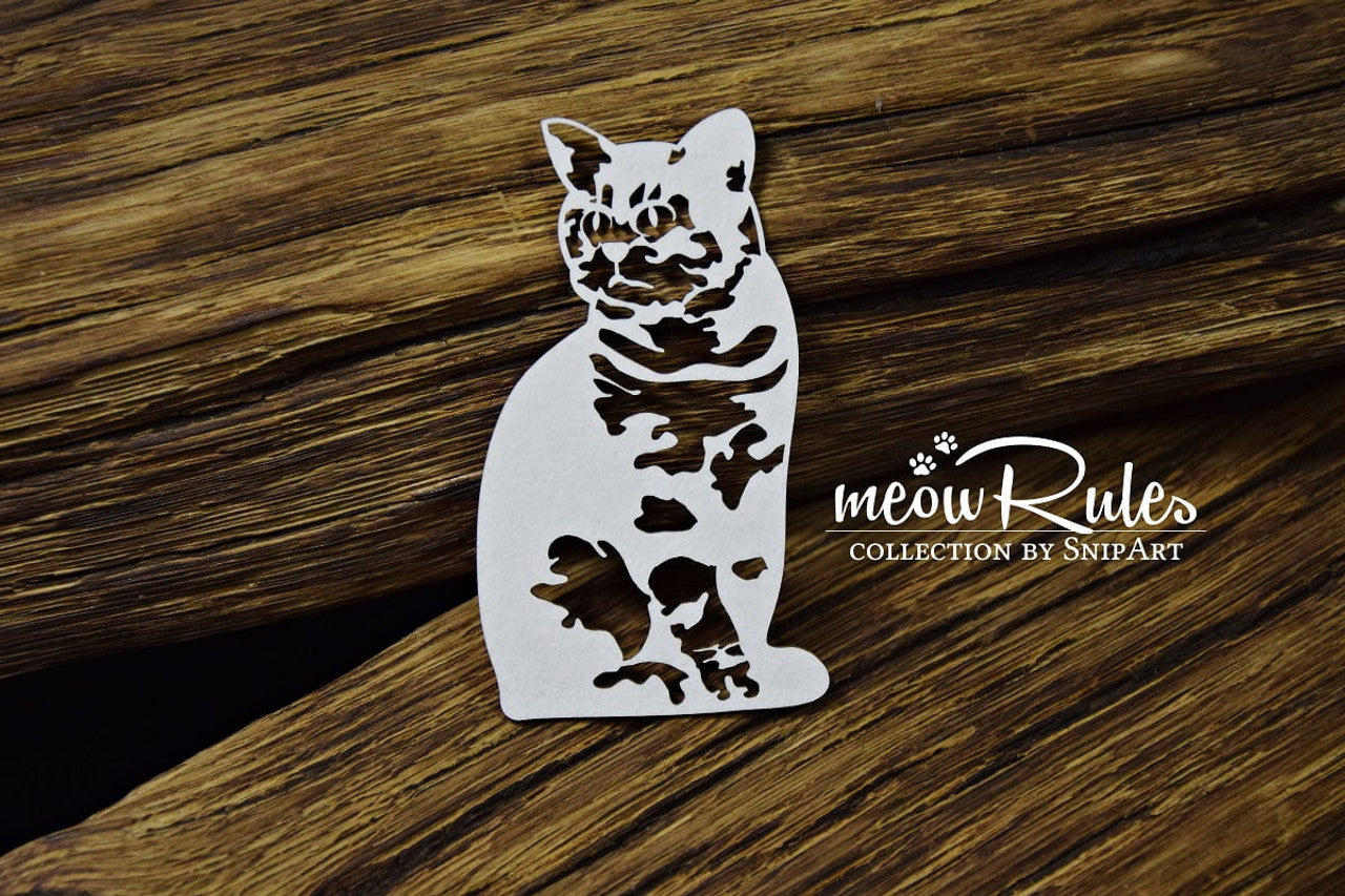 Chipboard Cat - Snipart