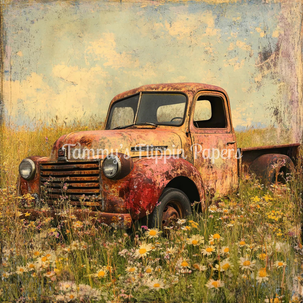 (45GSM) Red Rust Revival Tissue Paper - Flippin Furniture