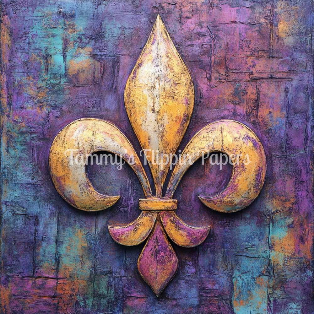 (45GSM) Royal Mardi Gras Tissue Paper - Flippin Furniture