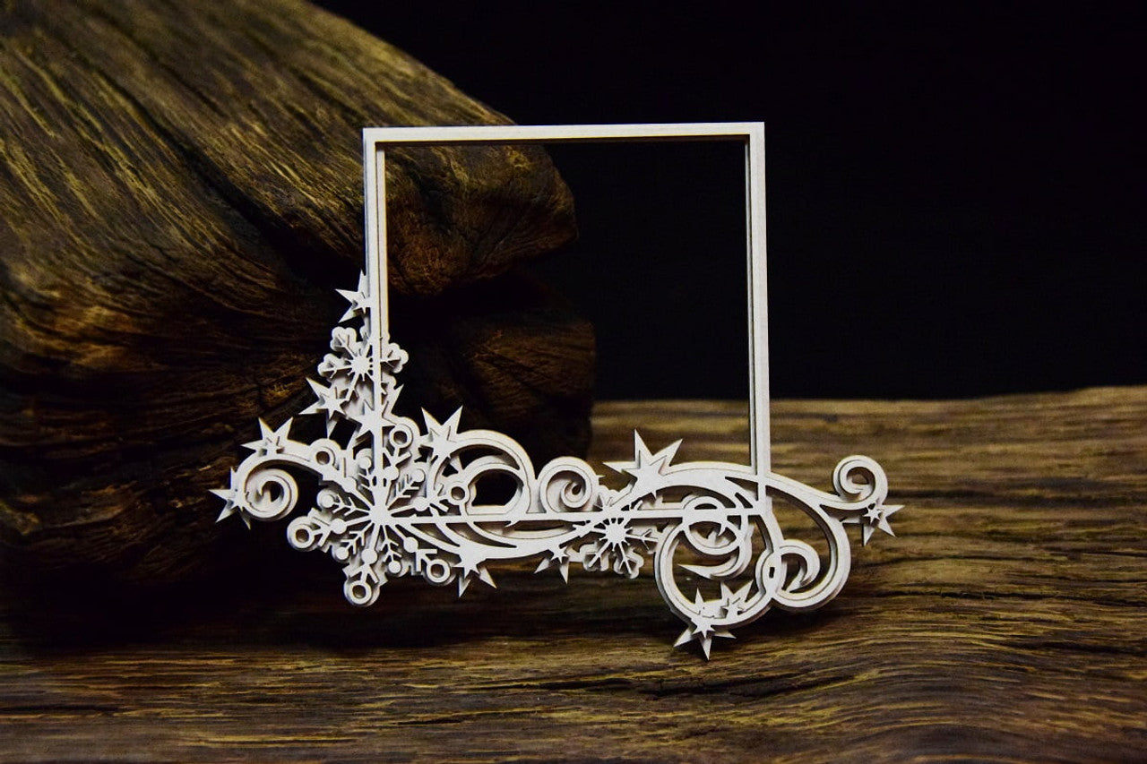 Chipboard Layered Square Frame - SnipArt