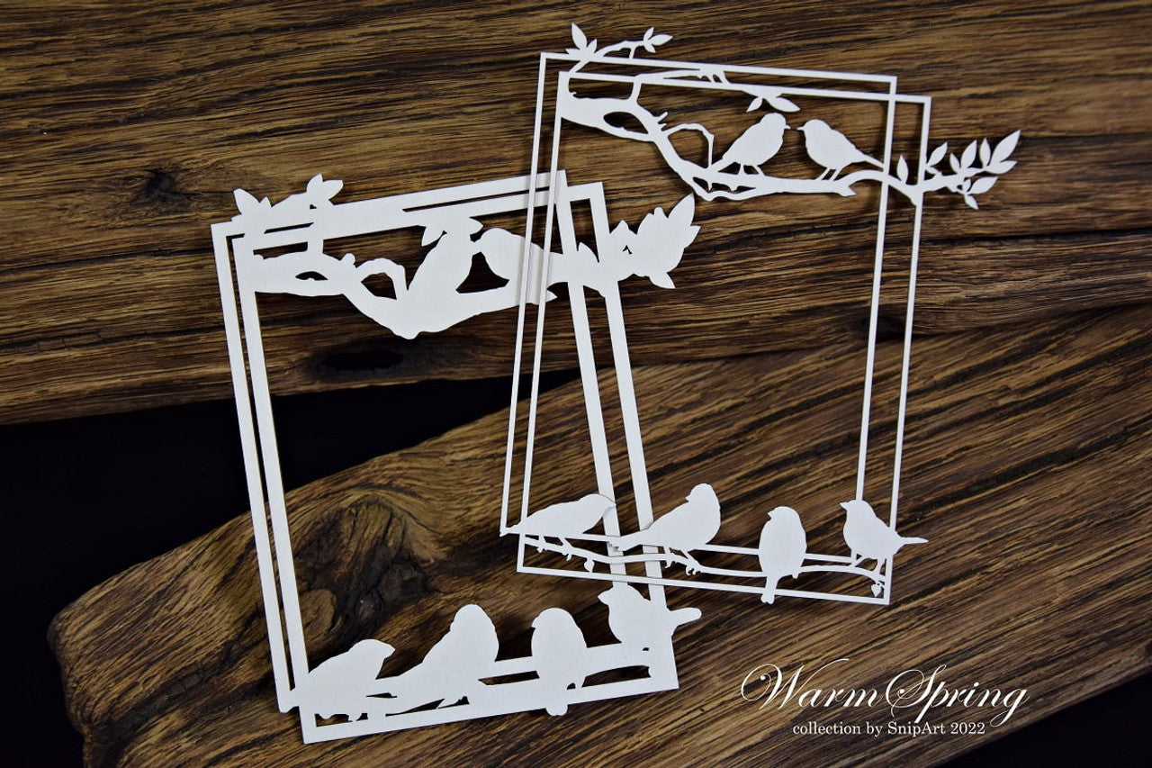 Chipboard Rectangle Layered Frame - Snipart