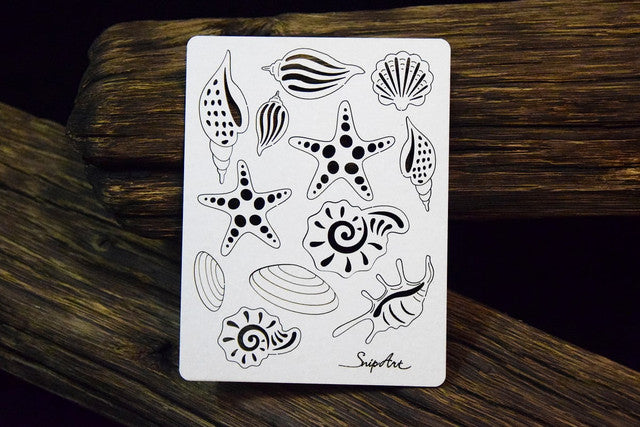 Chipboard Tropical Adventure Shells - Snipart