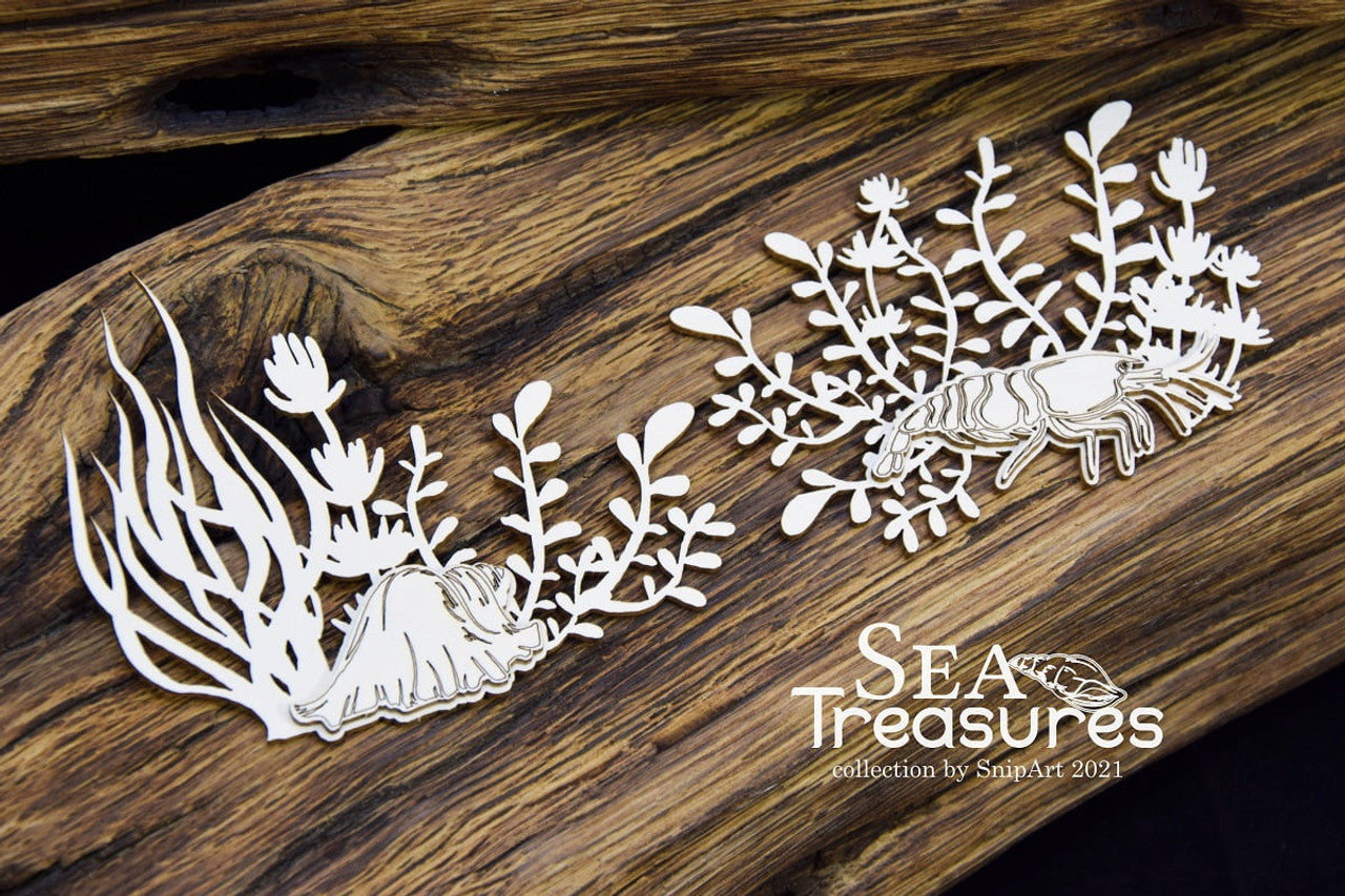 Chipboard Sea Treasures Layered Borders 2 - SnipArt