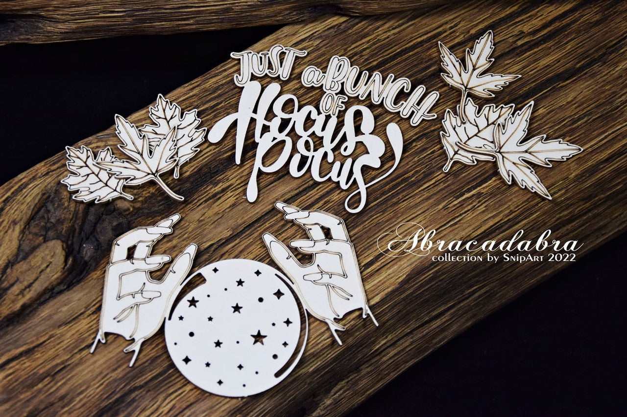Halloween Magical Set with Inscription - SnipArt