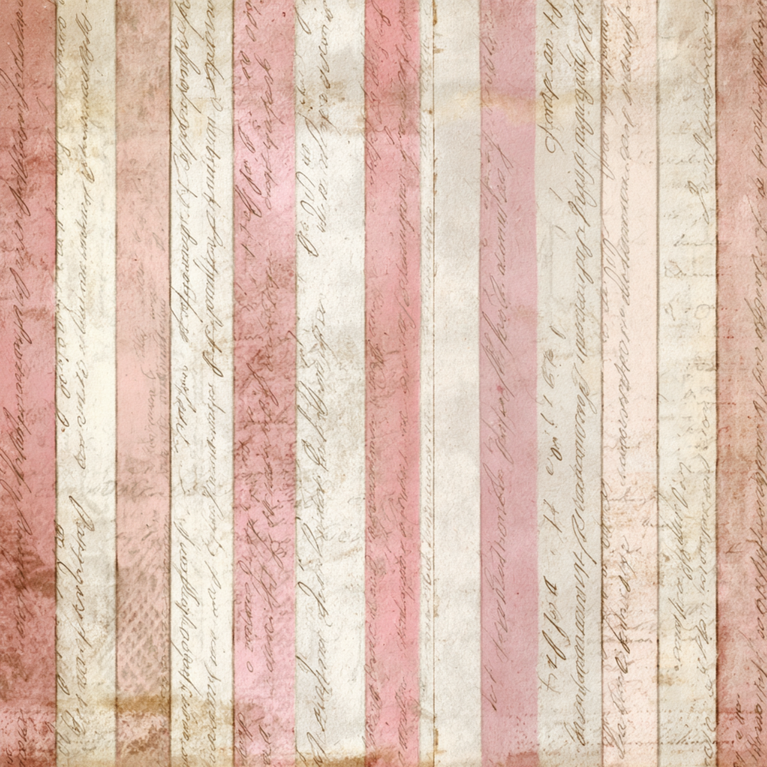 Rosy Stripes & Script Tissue Paper - Flippin Furniture