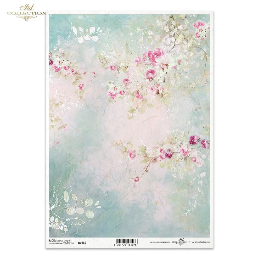 Soft Blossoms Rice Paper (R1669) - ITD Collection