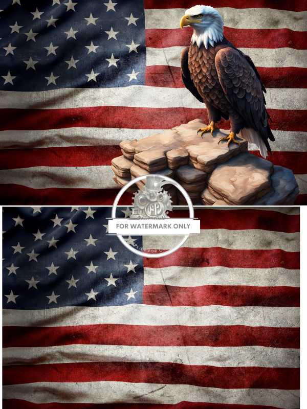 Flag Duo Rice Paper (DC322) - Decoupage Central