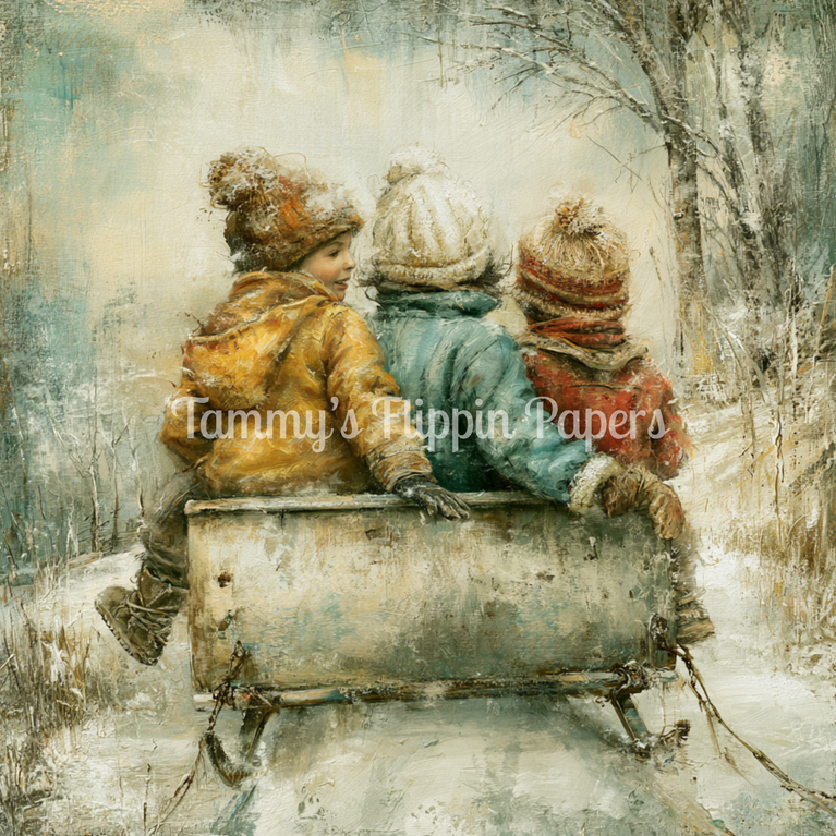Snowbound Friends Tissue Paper - Flippin Furniture