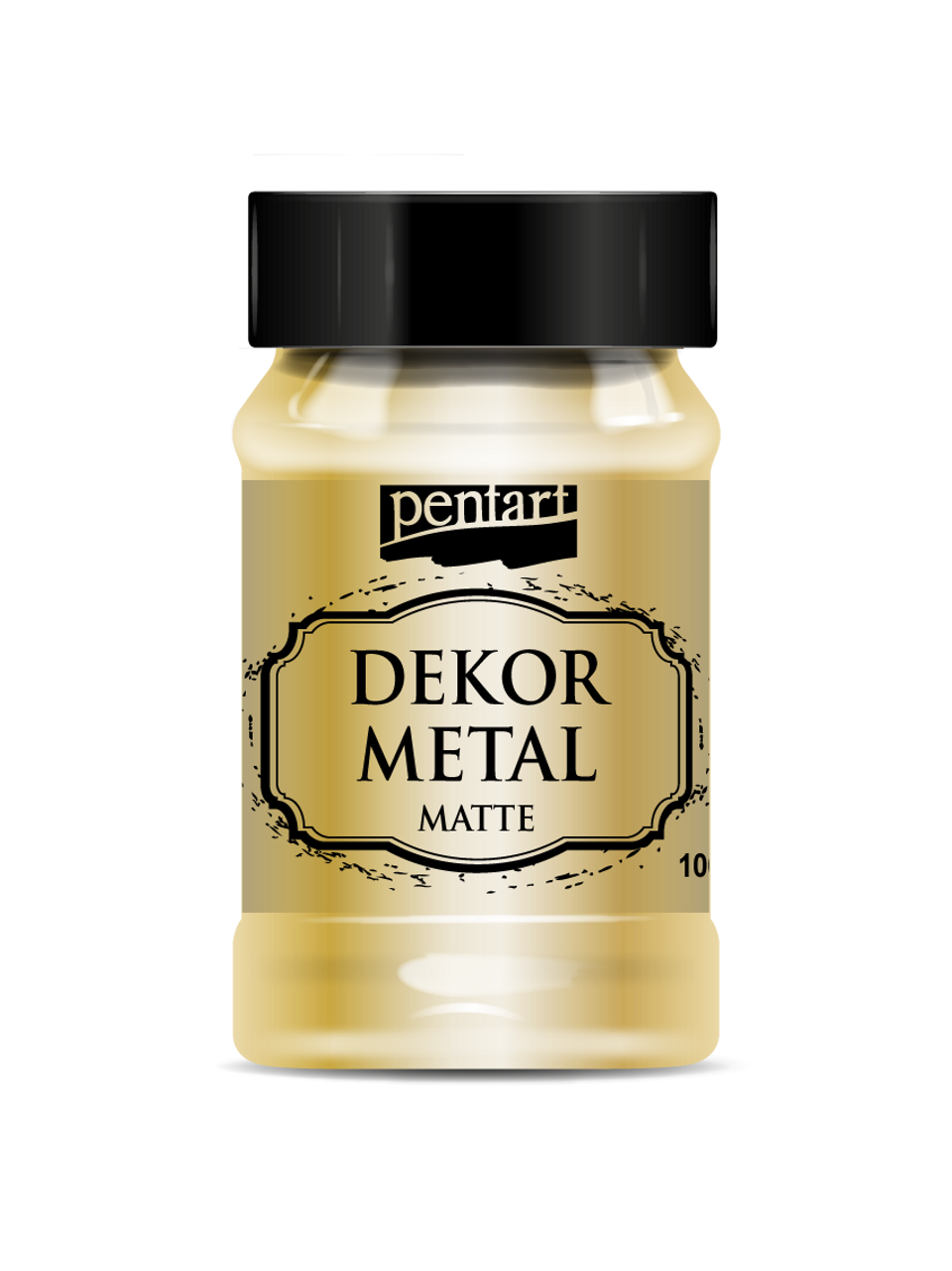Dekor Metal Matte Gold Acrylic Paint - Decoupage Queen