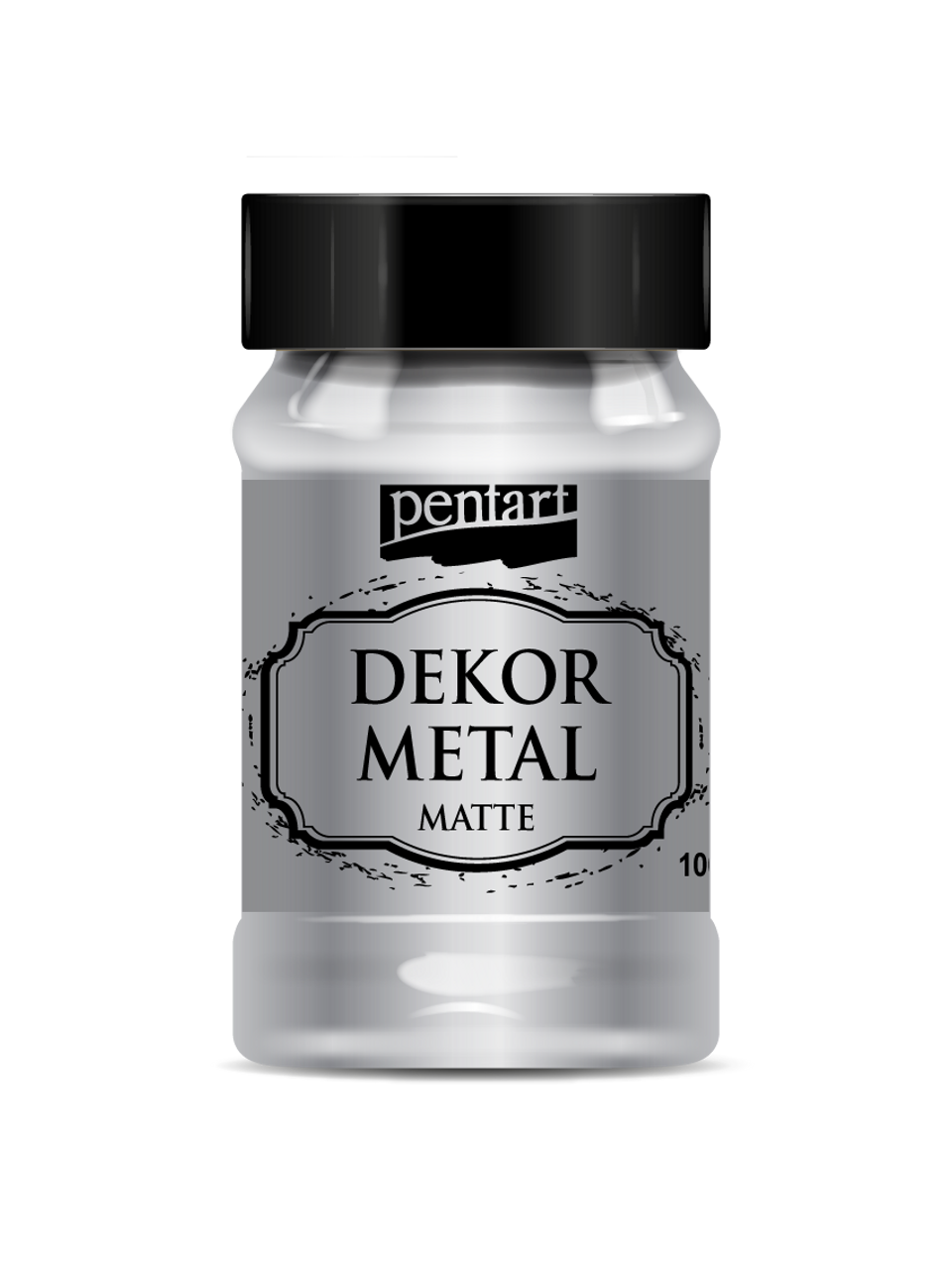 Dekor Metal Matte Silver Acrylic Paint - Decoupage Queen