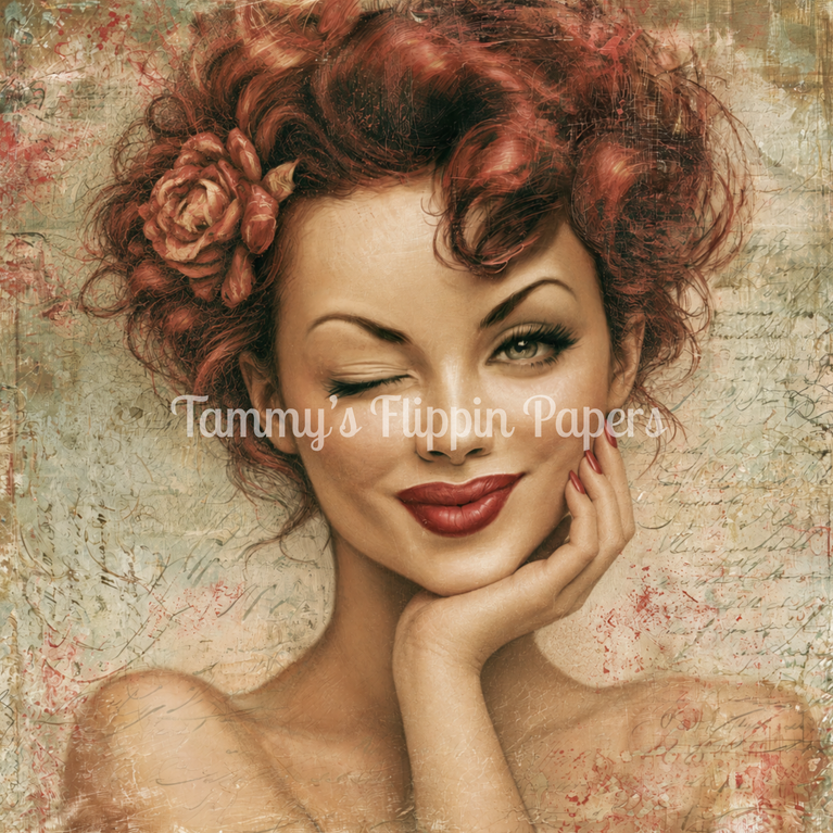 Red Head Persuasion Tissue Paper - Flippin Furniture