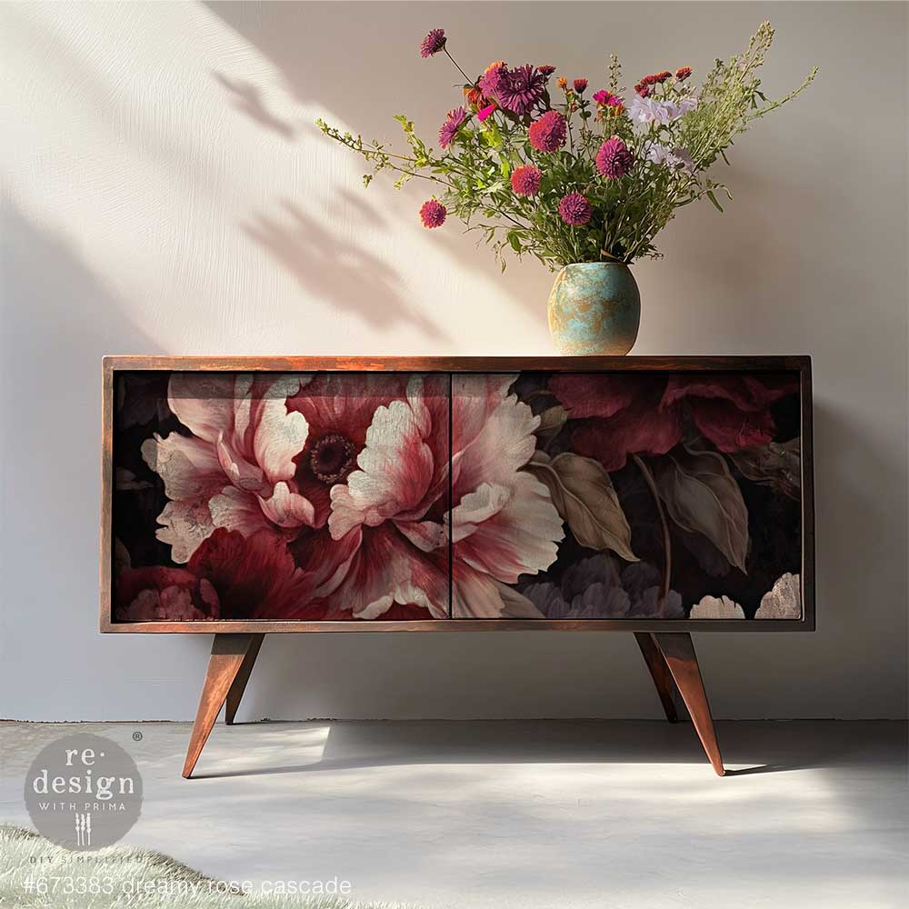 Dreamy Rose Cascade A1 Decoupage Fiber - ReDesign with Prima