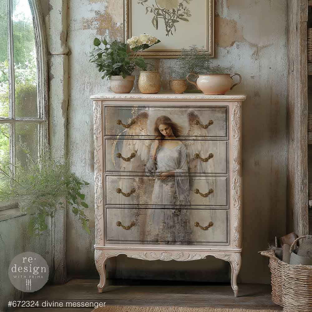 Divine Messenger A1 Decoupage Fiber - ReDesign with Prima