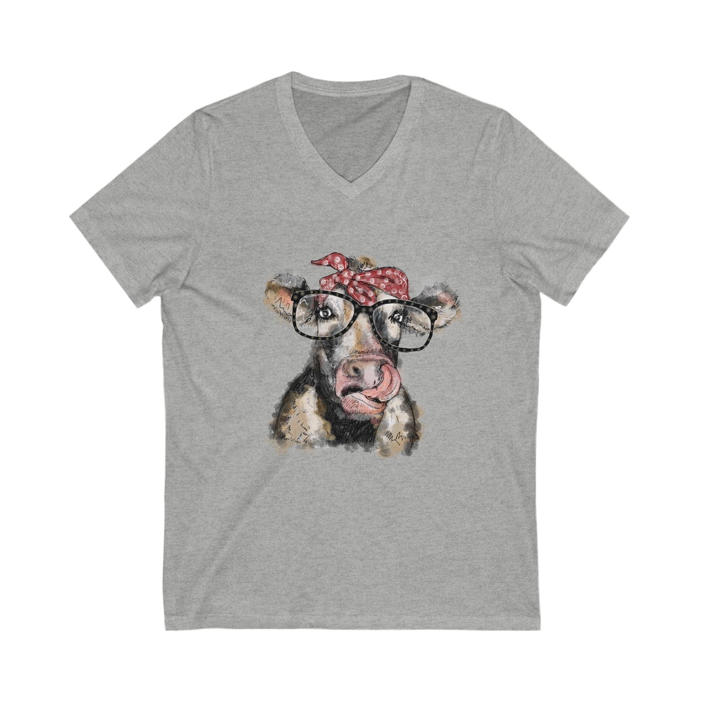 Unisex Cow Bandana Tee