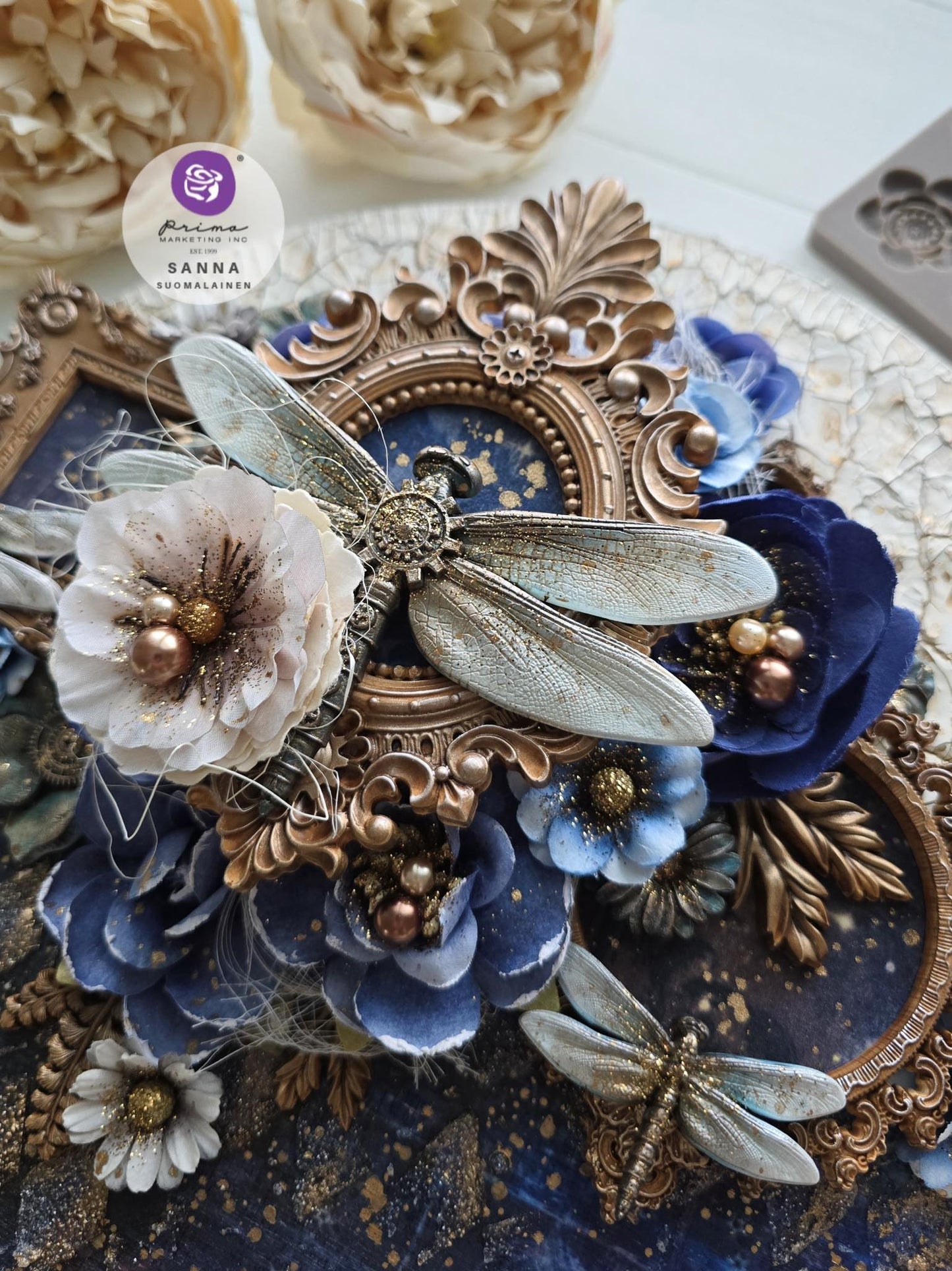 Machine Dragonflies Mould by Finnabair - Prima Marketing