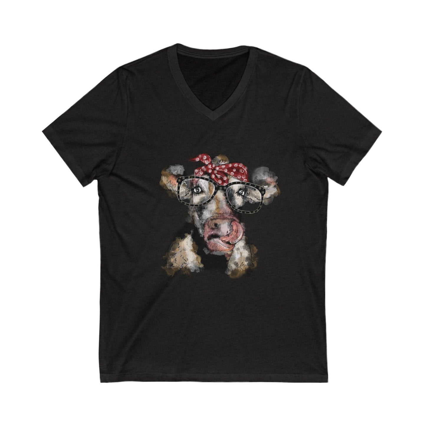 Unisex Cow Bandana Tee