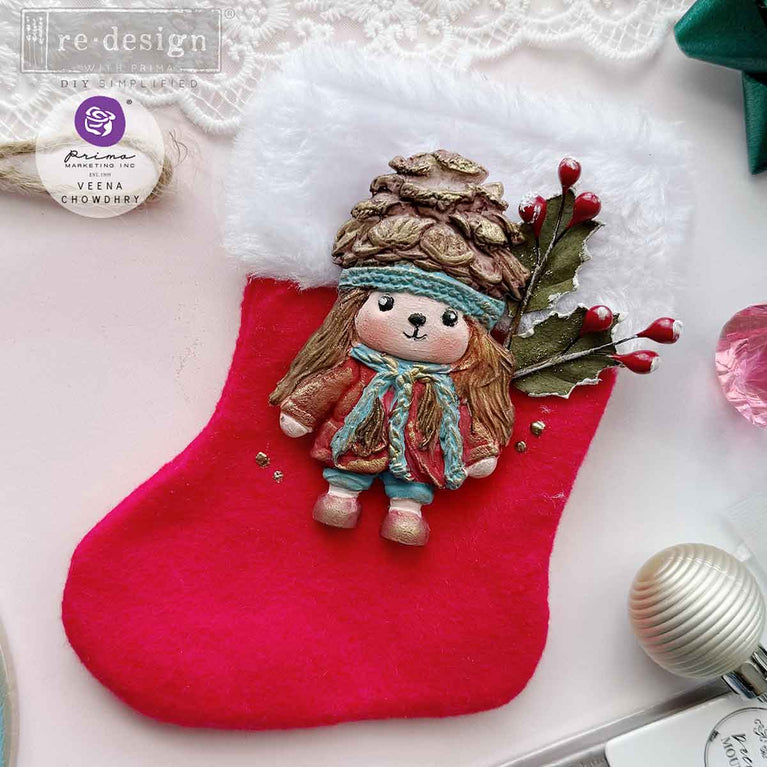 Pinecone Dolls Decor Mould - ReDesign with Prima