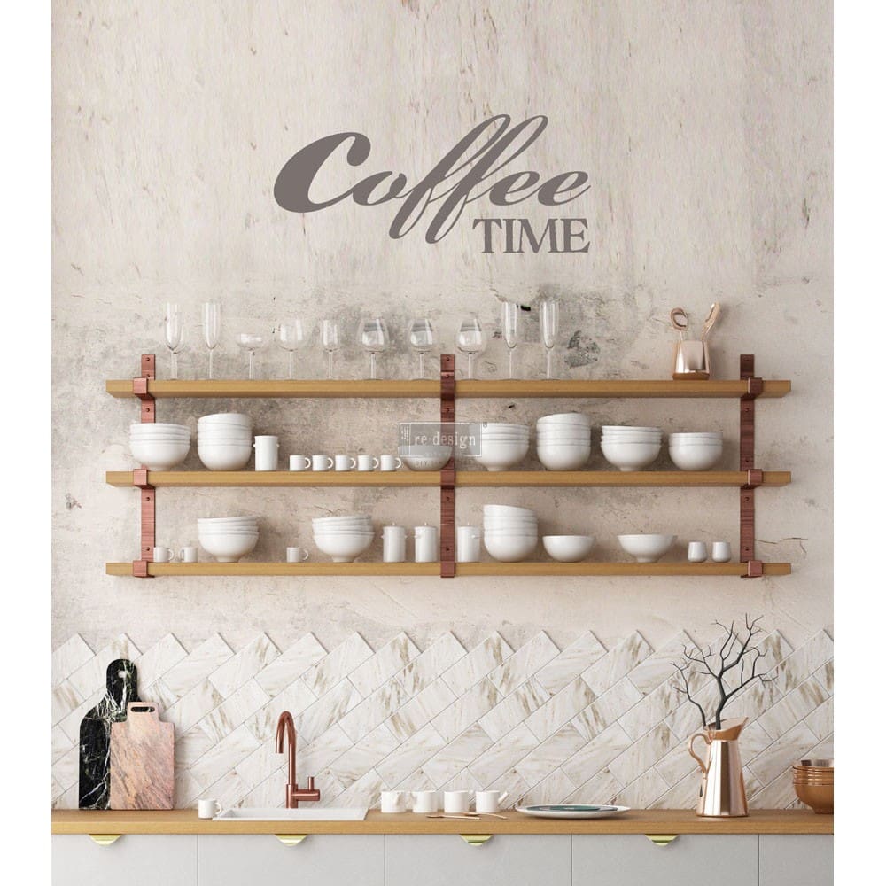 Coffee Tea Decor Transfer - ReDesign with Prima