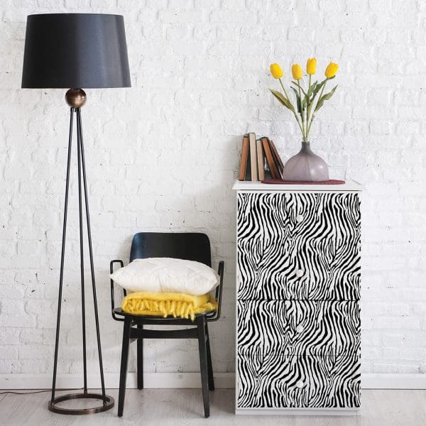 Zebra Decor Transfer - ReDesign with Prima
