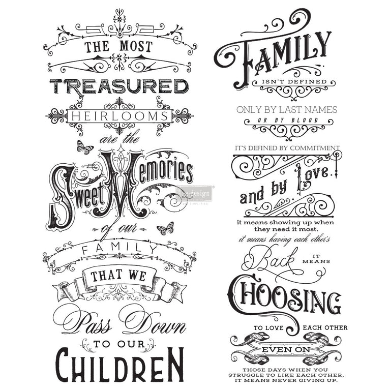 Family Heirlooms Decor Transfer - ReDesign with Prima
