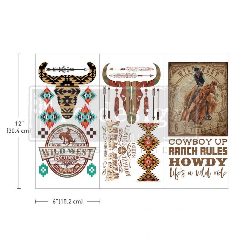 Wild West Small Decor Transfer - ReDesign with Prima