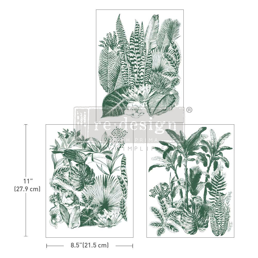 Green Foliage, 8.5"x11" - ReDesign Middy Decor Transfer