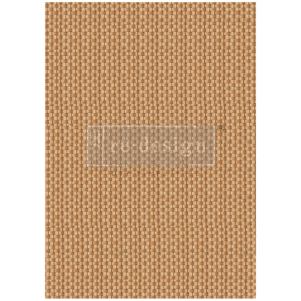 Artisanal Basket Charm A1 Decoupage Fiber Paper - ReDesign with Prima