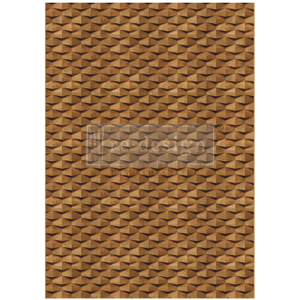 Timber Luxe A1 Decoupage Fiber Paper - ReDesign with Prima