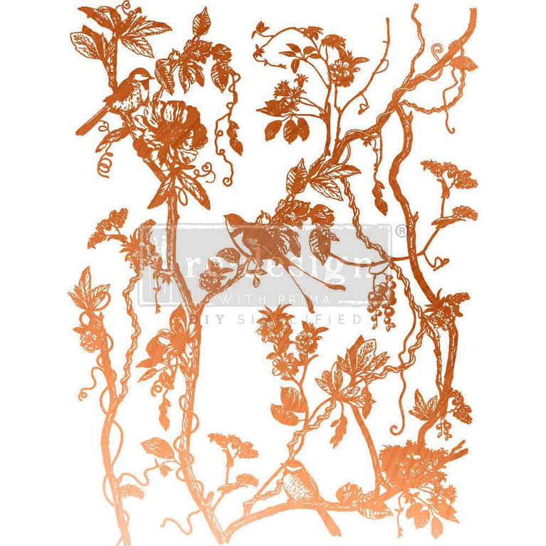 Bird Watching Transfer by Kacha (Copper Foil) - ReDesign with Prima