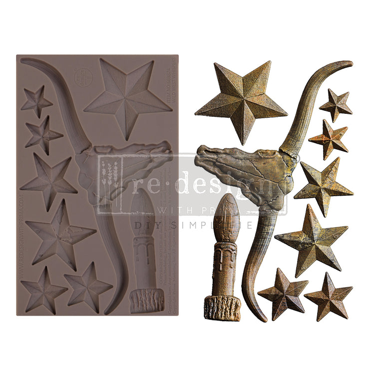 Wild West Whispers Mould - ReDesign with Prima