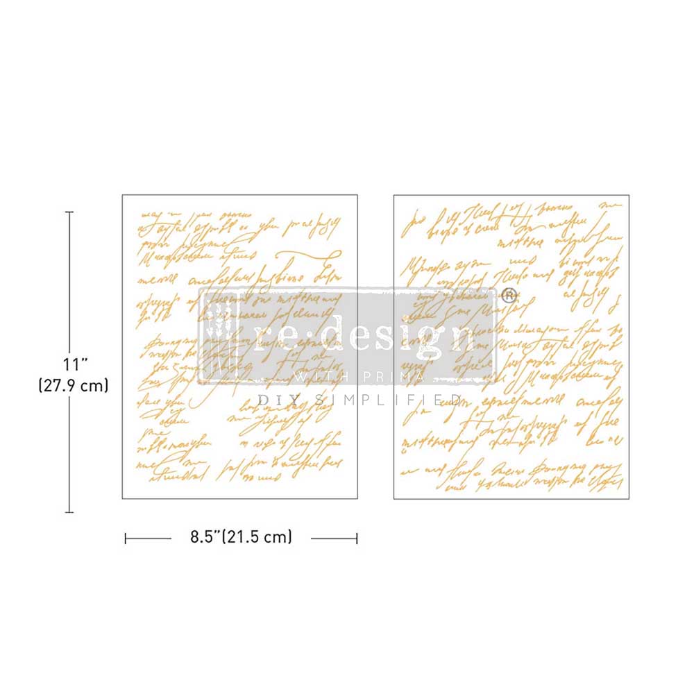 Shimmering Script Middy Transfer (Foil)- ReDesign with Prima