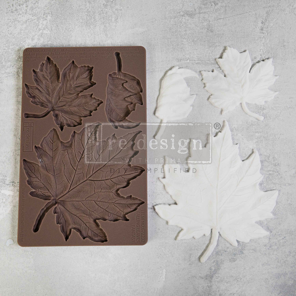 Falling Leaves Fantasy Mould - ReDesign with Prima