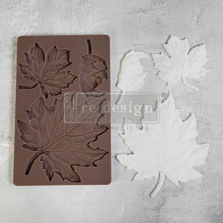 Falling Leaves Fantasy Mould - ReDesign with Prima
