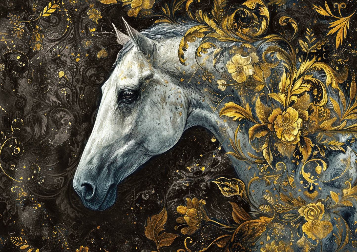 Majestic Gallop A1 Decoupage Fiber Paper - ReDesign with Prima