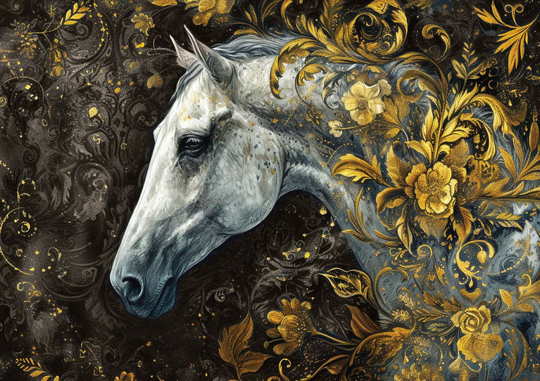 Majestic Gallop A1 Decoupage Fiber Paper - ReDesign with Prima