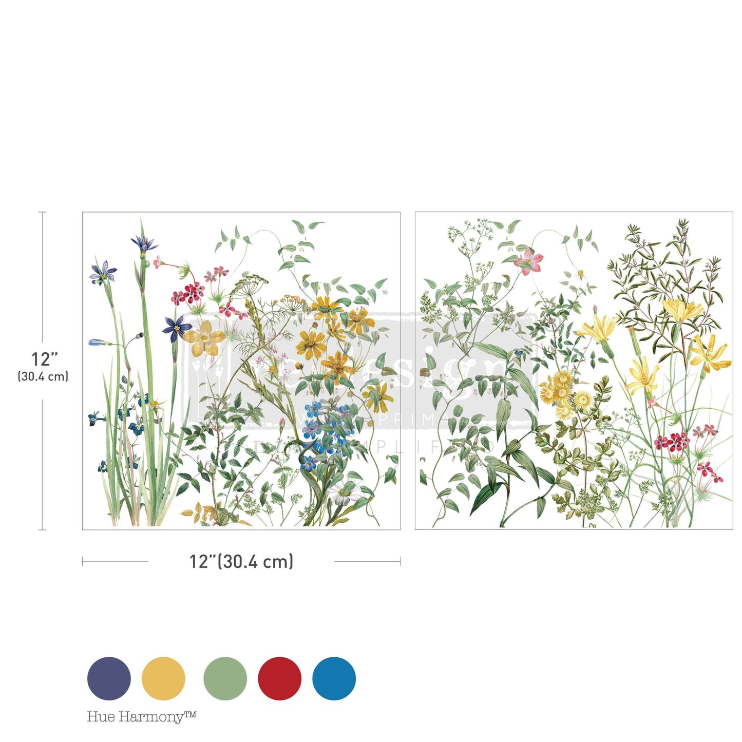 Eclat Floral Maxi Transfer - ReDesign with Prima