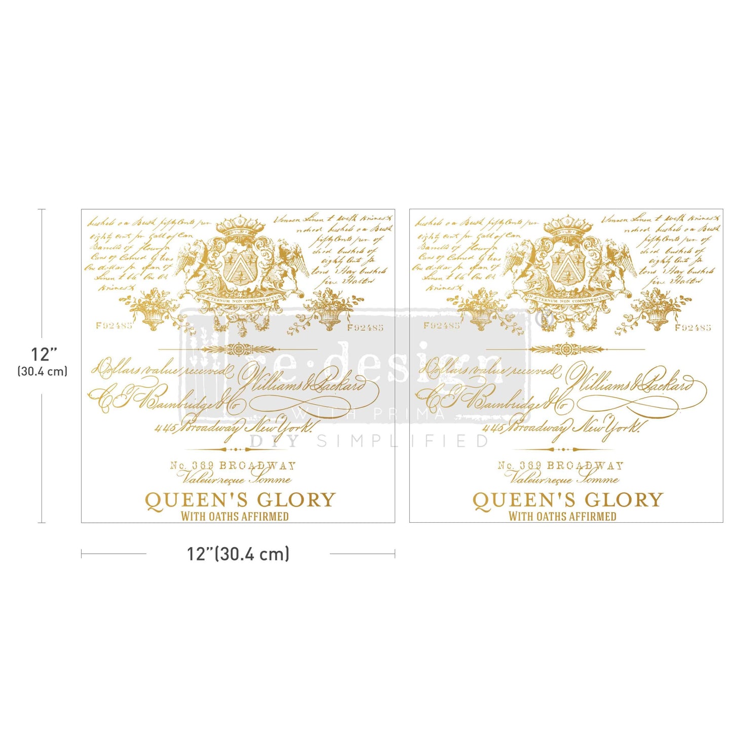 Queen's Glory Maxi Transfer - ReDesign with Prima